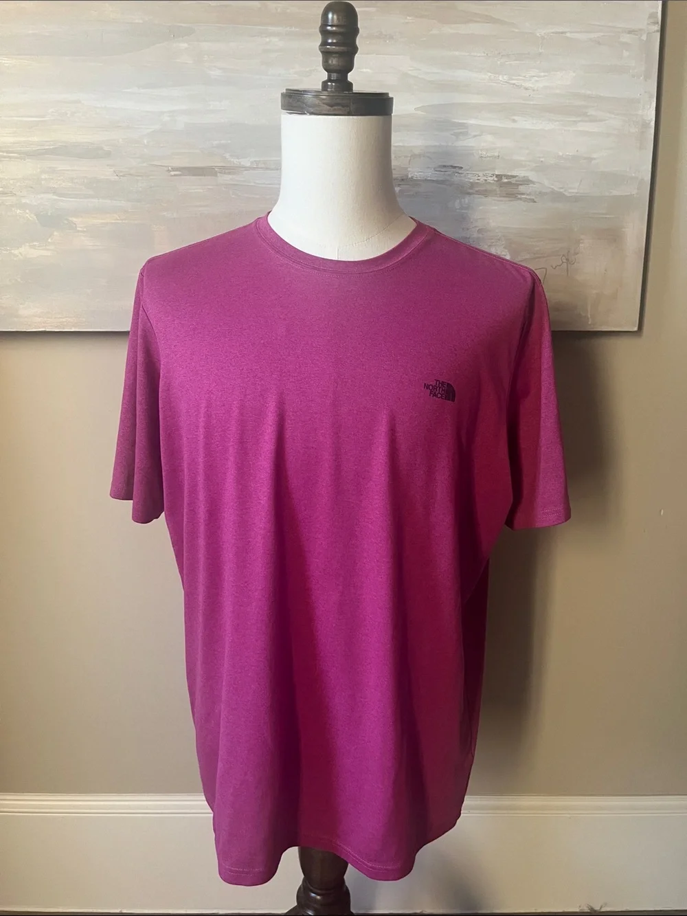 The North Face men’s crewneck pink tshirt